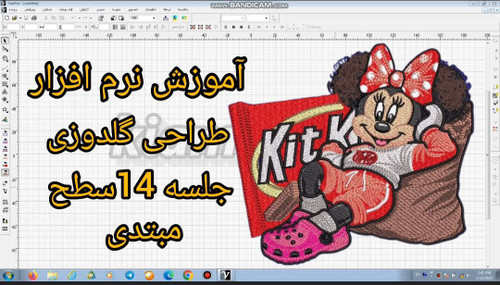 آموزش نرم افزار طراحی گلدوزی کامیوتر با ویپرو 14